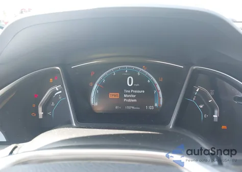 2016 Honda Civic Touring z USA, uszkodzony, nr VIN 2HGFC1F92GH651893